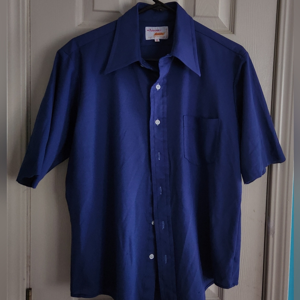 Arrow knit shirt sleeve dress shirt